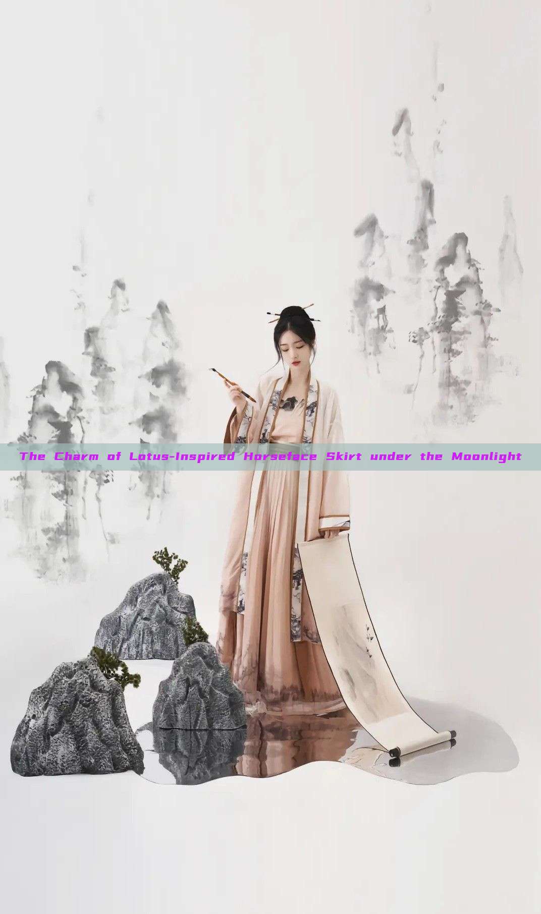 The Charm of Lotus-Inspired Horseface Skirt under the Moonlight The Charm of Lotus-Inspired Horseface Skirt under the Moonlight