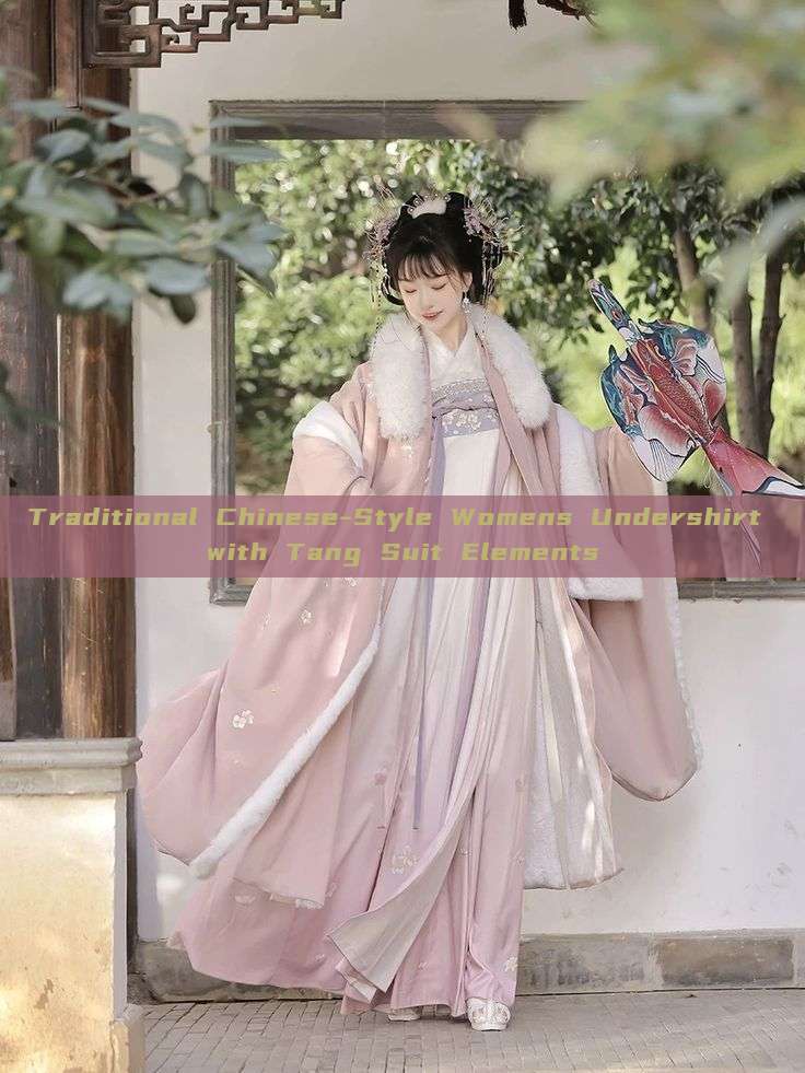 Traditional Chinese-Style Womens Undershirt with Tang Suit Elements Traditional Chinese-Style Womens Undershirt with Tang Suit Elements