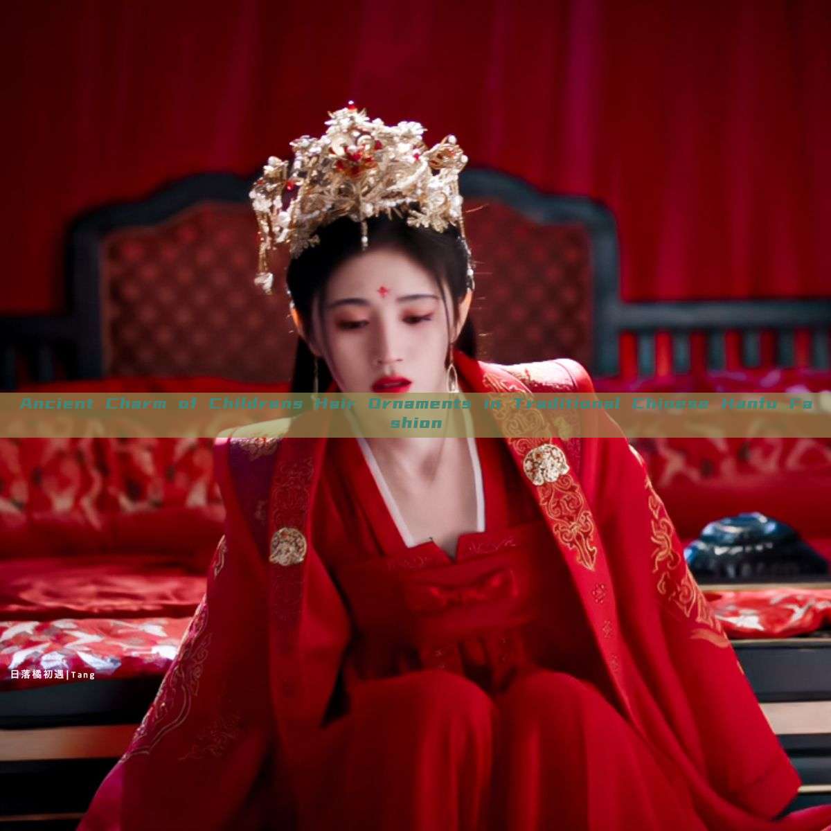 Ancient Charm of Childrens Hair Ornaments in Traditional Chinese Hanfu Fashion