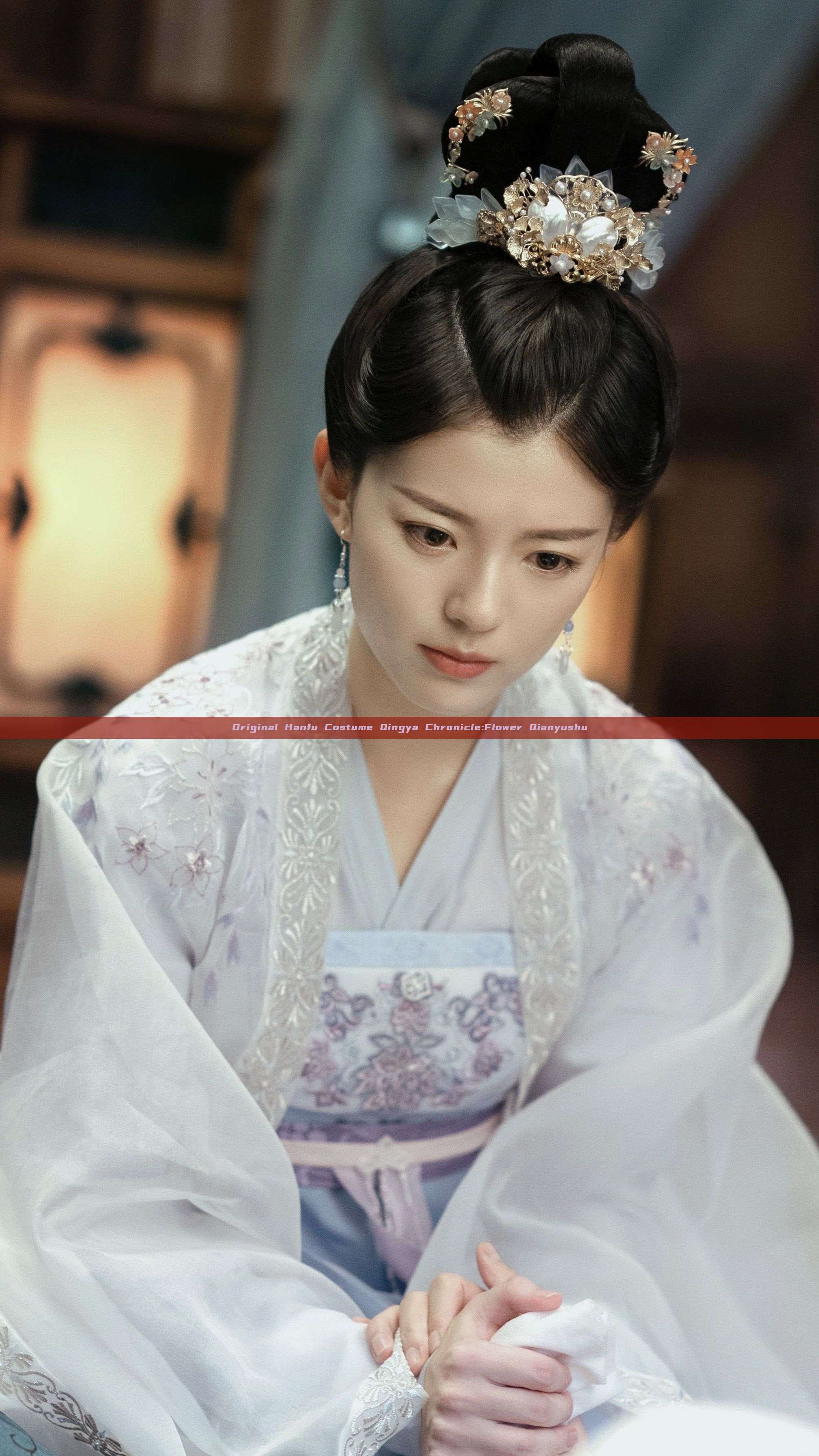 Original Hanfu Costume Qingya Chronicle:Flower Qianyushu Original Hanfu Costume Qingya Chronicle:Flower Qianyushu