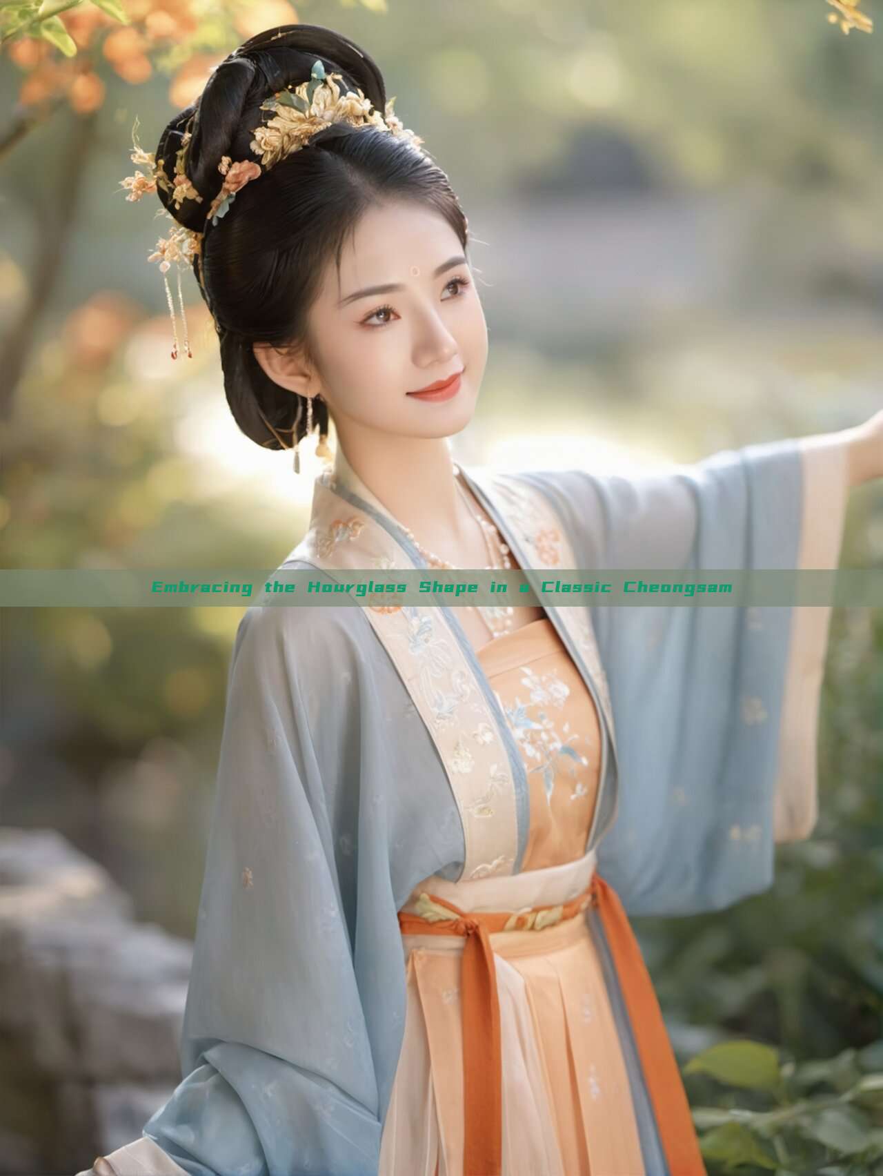 Embracing the Hourglass Shape in a Classic Cheongsam Embracing the Hourglass Shape in a Classic Cheongsam