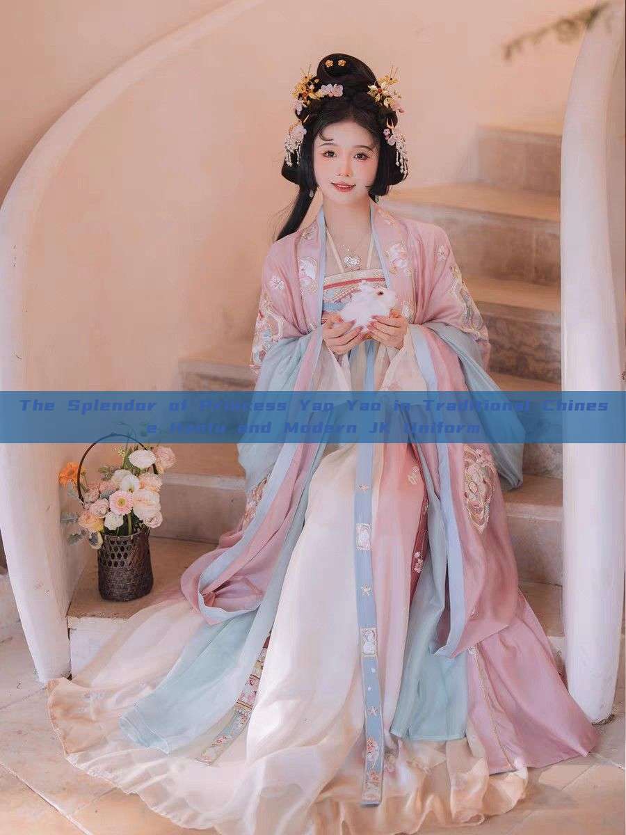 The Splendor of Princess Yao Yao in Traditional Chinese Hanfu and Modern JK Uniform The Splendor of Princess Yao Yao in Traditional Chinese Hanfu and Modern JK Uniform