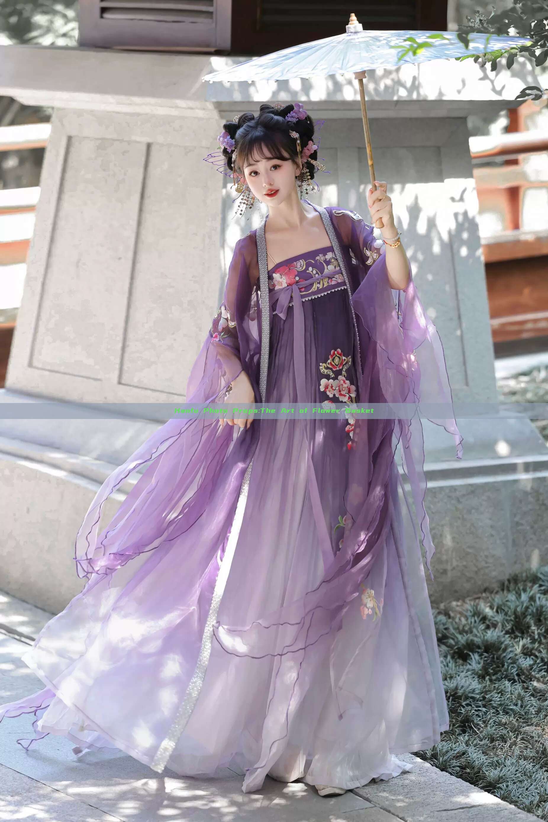 Hanfu Photo Props:The Art of Flower Basket Hanfu Photo Props:The Art of Flower Basket