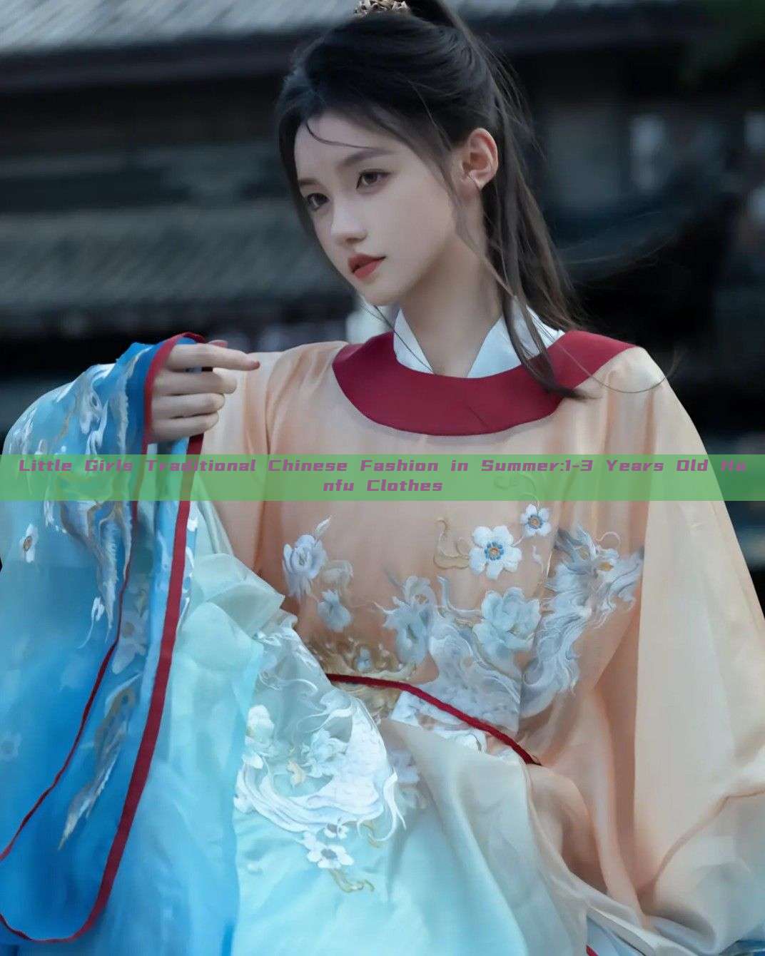 Little Girls Traditional Chinese Fashion in Summer:1-3 Years Old Hanfu Clothes
