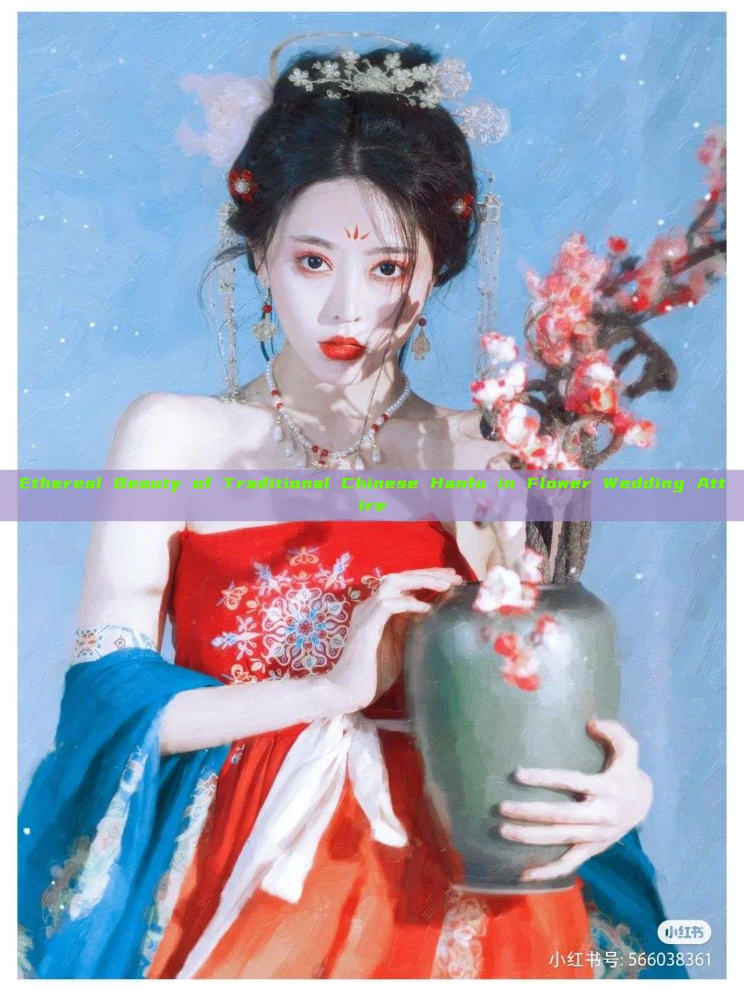 Ethereal Beauty of Traditional Chinese Hanfu in Flower Wedding Attire Ethereal Beauty of Traditional Chinese Hanfu in Flower Wedding Attire