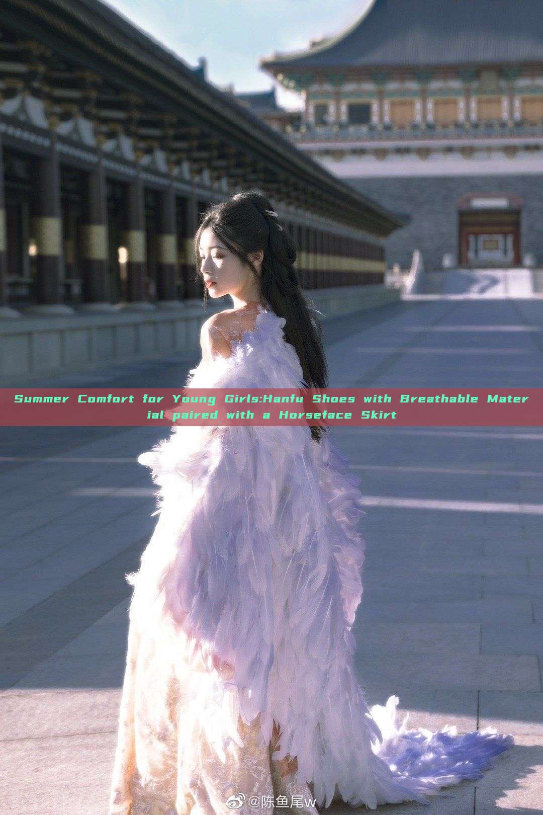 Summer Comfort for Young Girls:Hanfu Shoes with Breathable Material paired with a Horseface Skirt Summer Comfort for Young Girls:Hanfu Shoes with Breathable Material paired with a Horseface Skirt