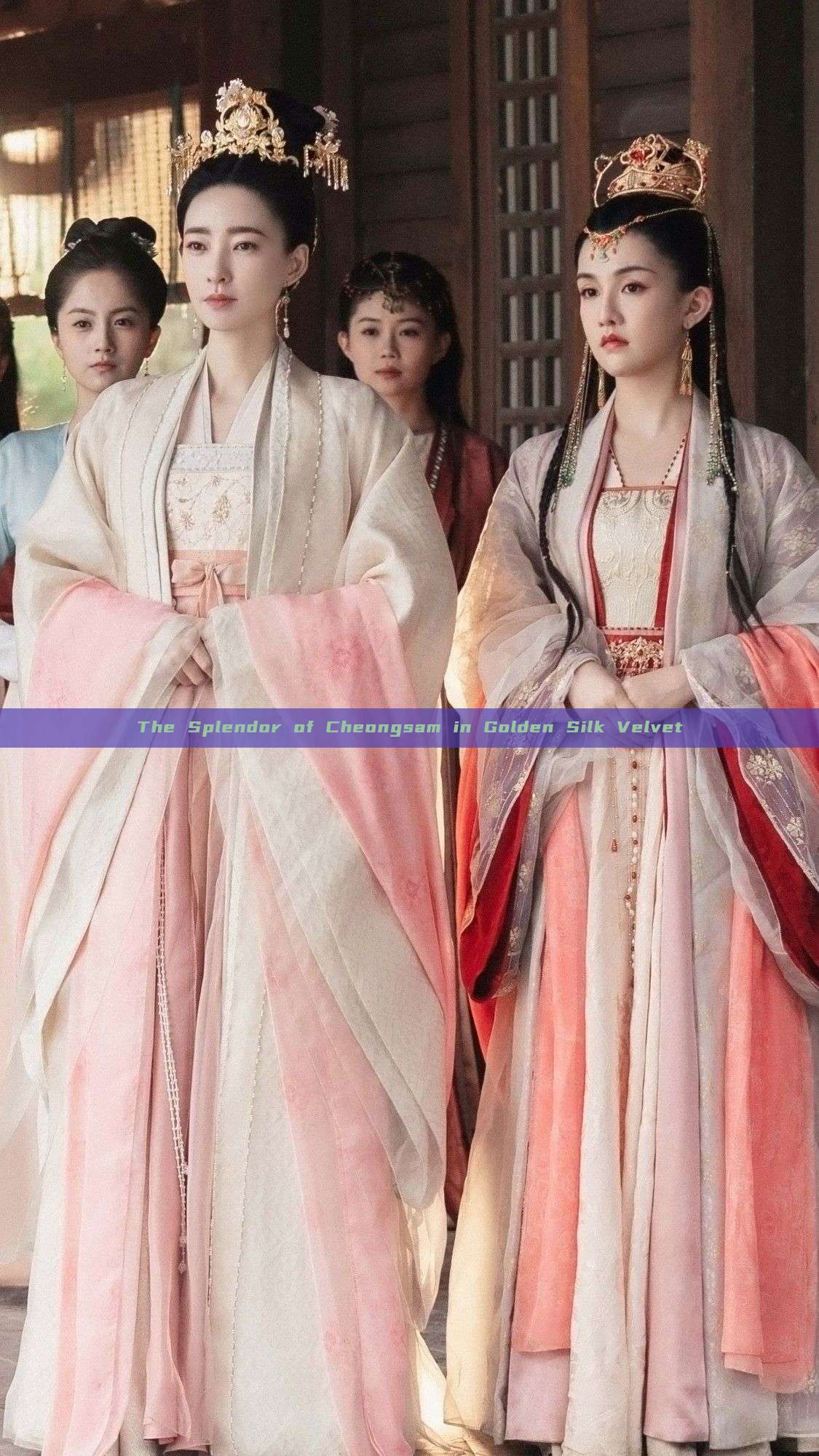 The Splendor of Cheongsam in Golden Silk Velvet The Splendor of Cheongsam in Golden Silk Velvet