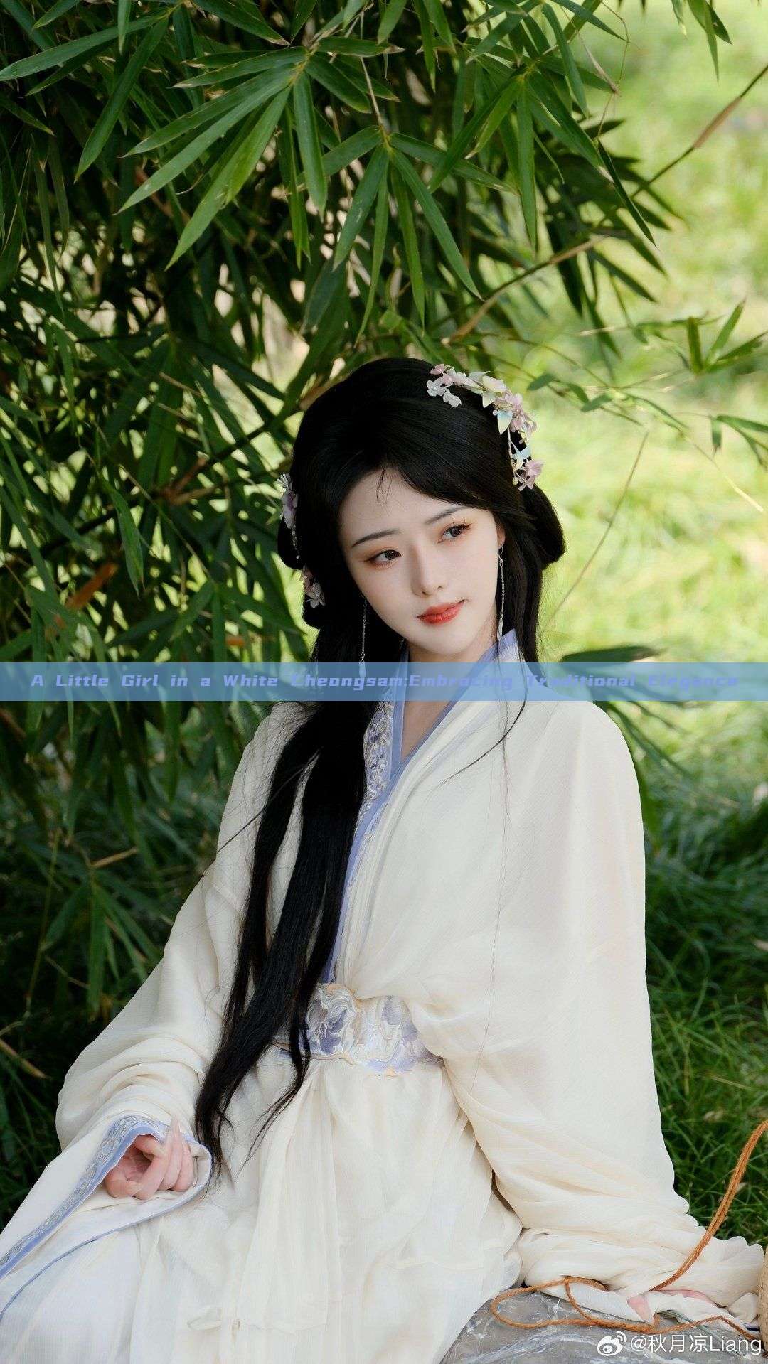 A Little Girl in a White Cheongsam:Embracing Traditional Elegance A Little Girl in a White Cheongsam:Embracing Traditional Elegance