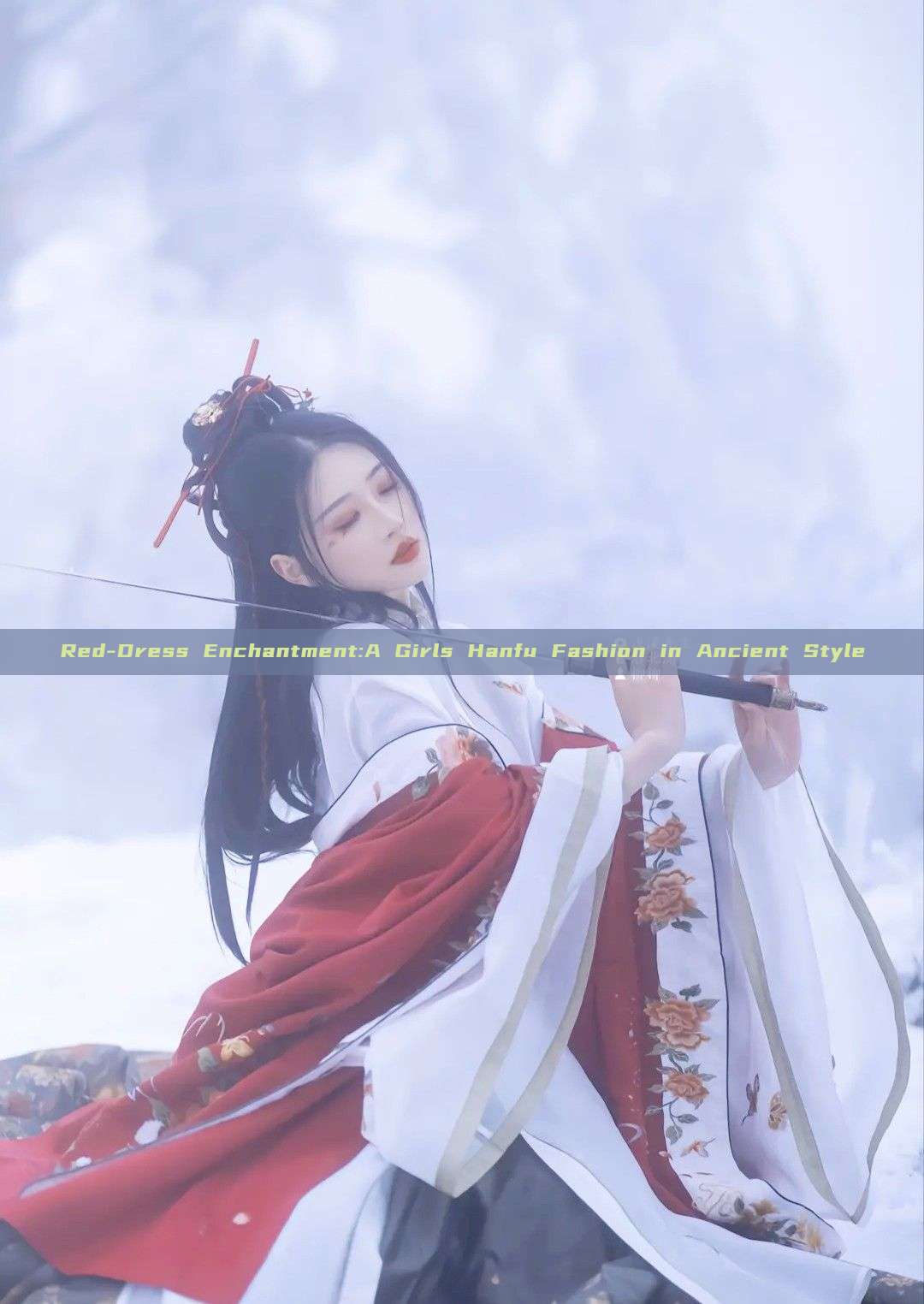 Red-Dress Enchantment:A Girls Hanfu Fashion in Ancient Style Red-Dress Enchantment:A Girls Hanfu Fashion in Ancient Style