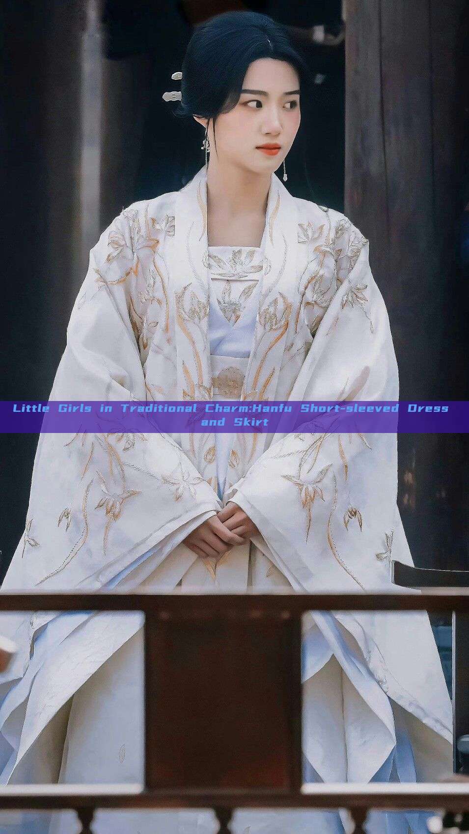 Little Girls in Traditional Charm:Hanfu Short-sleeved Dress and Skirt Little Girls in Traditional Charm:Hanfu Short-sleeved Dress and Skirt