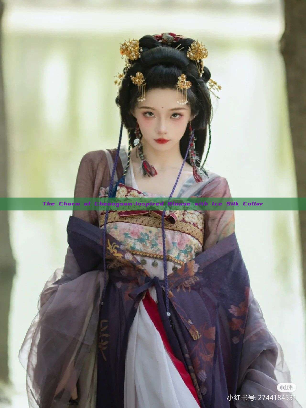 The Charm of Cheongsam-Inspired Blouse with Ice Silk Collar The Charm of Cheongsam-Inspired Blouse with Ice Silk Collar