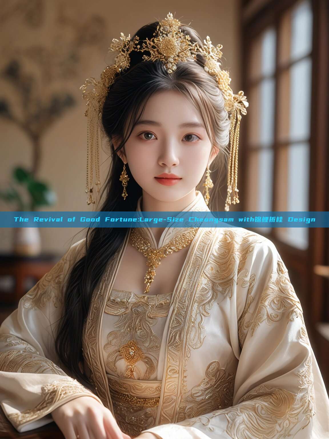 The Revival of Good Fortune:Large-Size Cheongsam with锦鲤折桂 Design