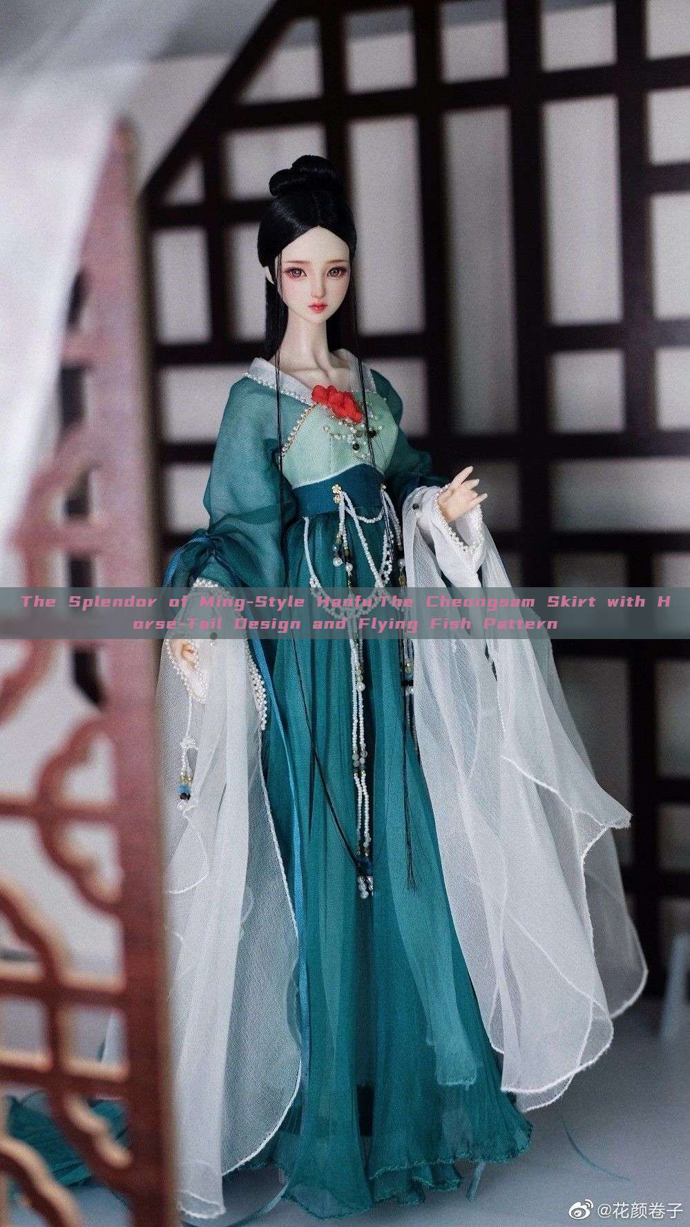 The Splendor of Ming-Style Hanfu:The Cheongsam Skirt with Horse-Tail Design and Flying Fish Pattern The Splendor of Ming-Style Hanfu:The Cheongsam Skirt with Horse-Tail Design and Flying Fish Pattern