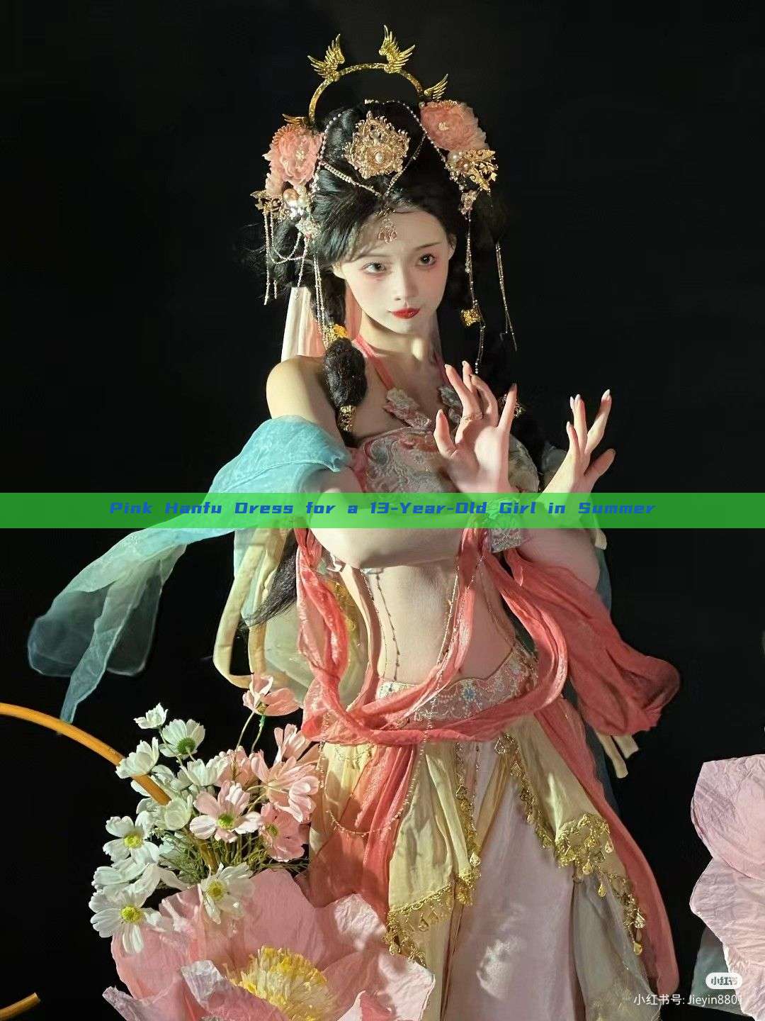Pink Hanfu Dress for a 13-Year-Old Girl in Summer Pink Hanfu Dress for a 13-Year-Old Girl in Summer