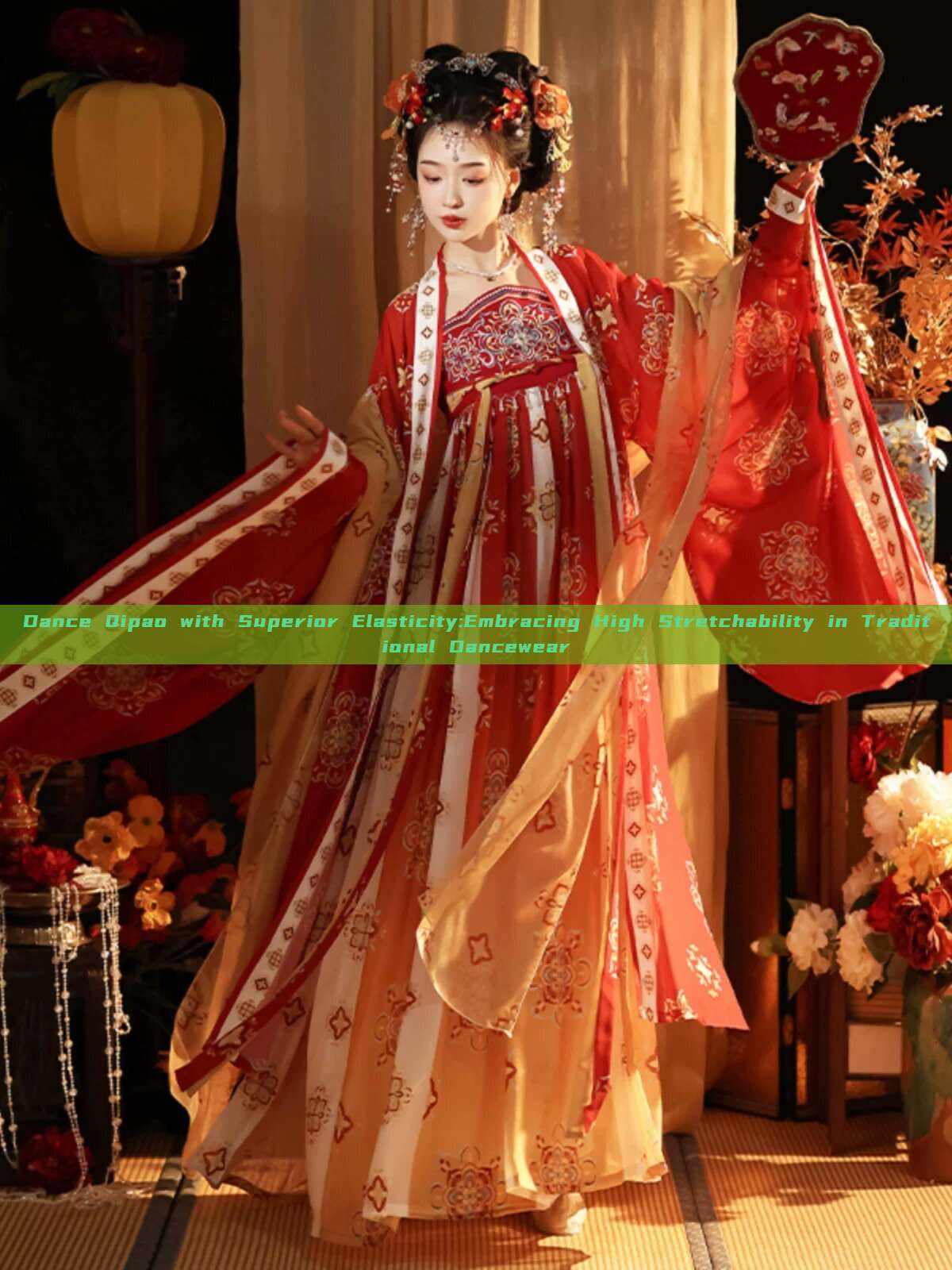 Dance Qipao with Superior Elasticity:Embracing High Stretchability in Traditional Dancewear Dance Qipao with Superior Elasticity:Embracing High Stretchability in Traditional Dancewear