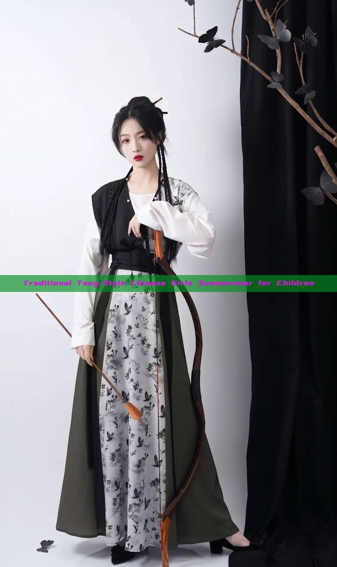 Traditional Tang-Style Chinese Girls Summerwear for Children Traditional Tang-Style Chinese Girls Summerwear for Children
