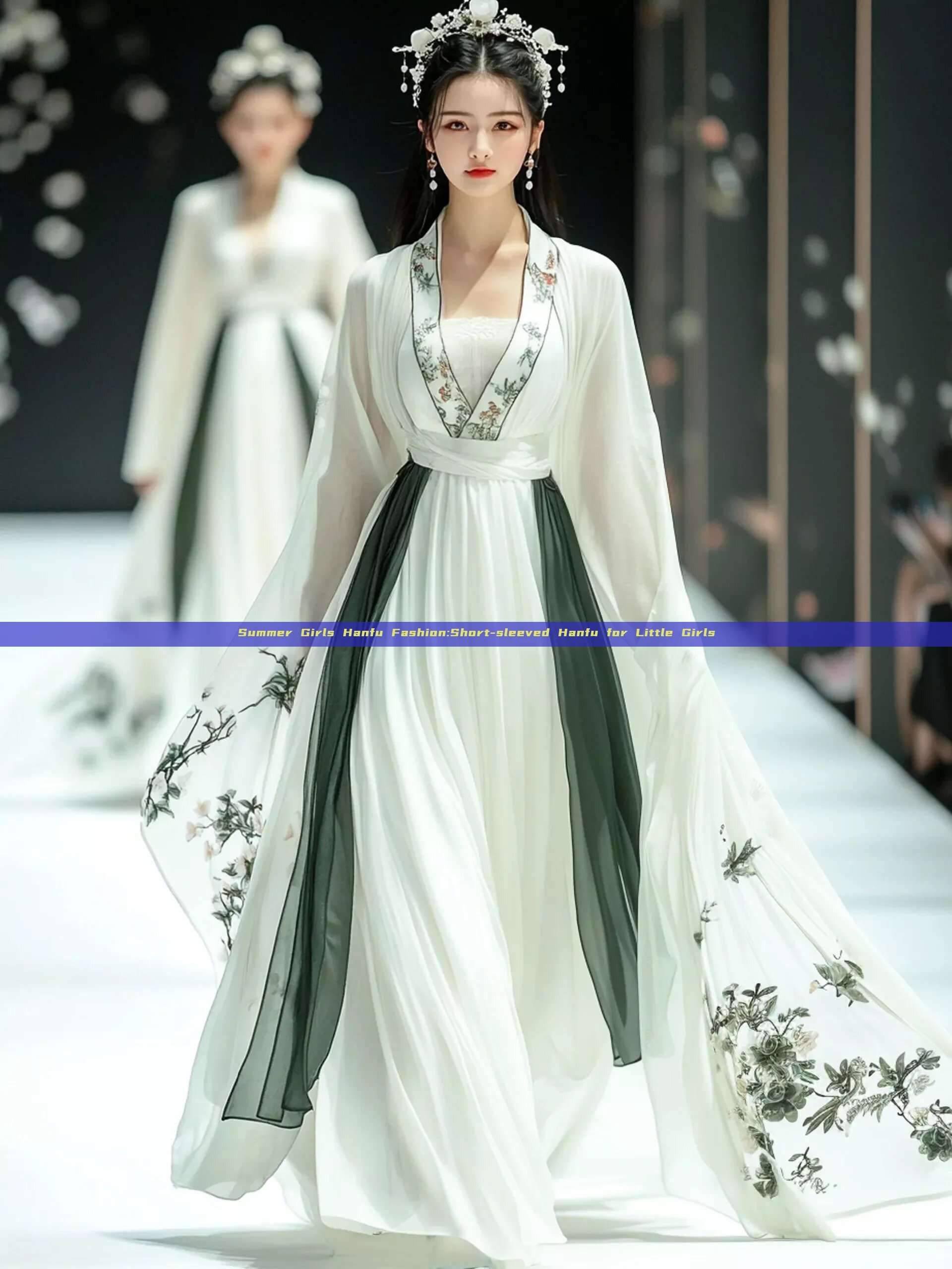 Summer Girls Hanfu Fashion:Short-sleeved Hanfu for Little Girls Summer Girls Hanfu Fashion:Short-sleeved Hanfu for Little Girls