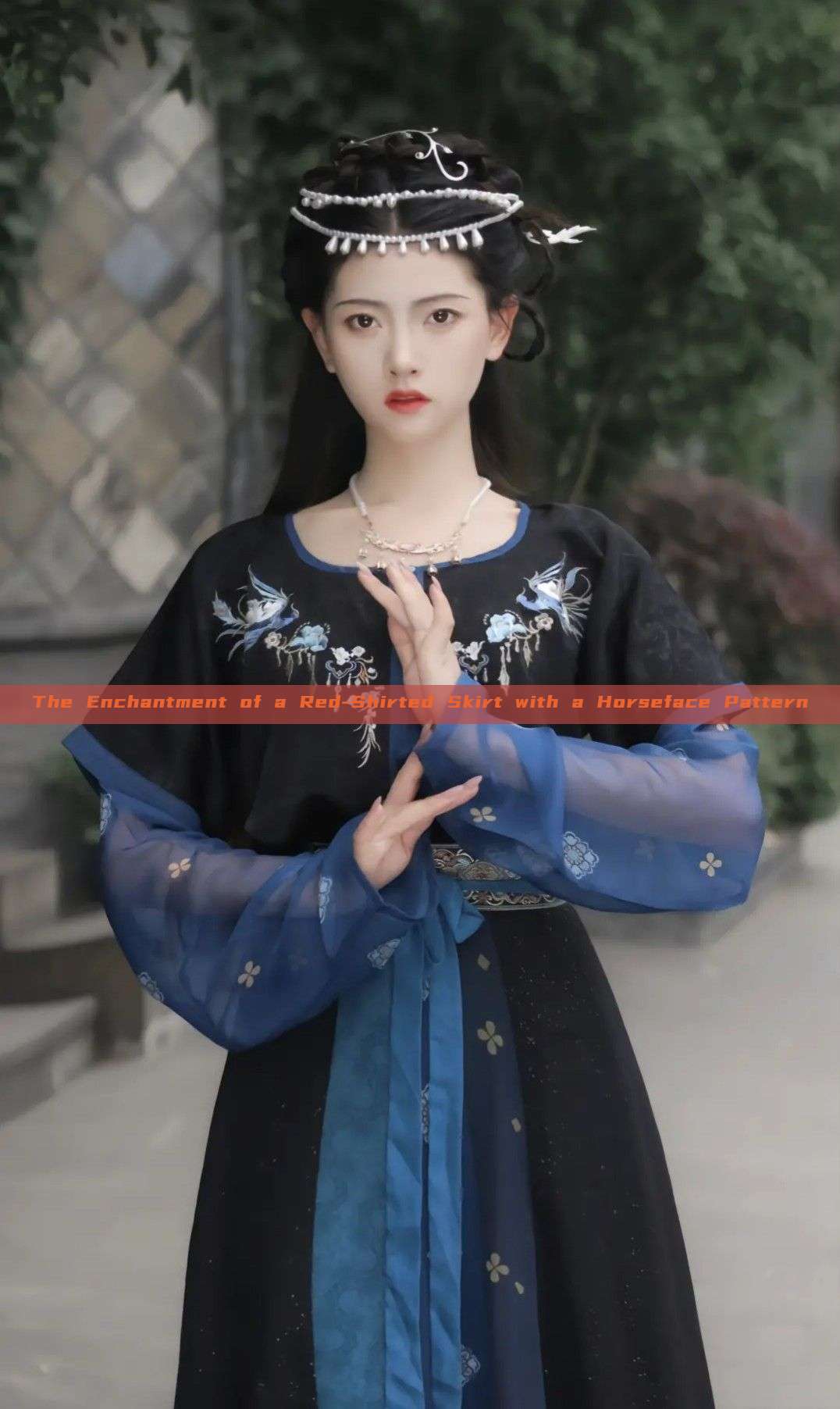 The Enchantment of a Red-Shirted Skirt with a Horseface Pattern The Enchantment of a Red-Shirted Skirt with a Horseface Pattern