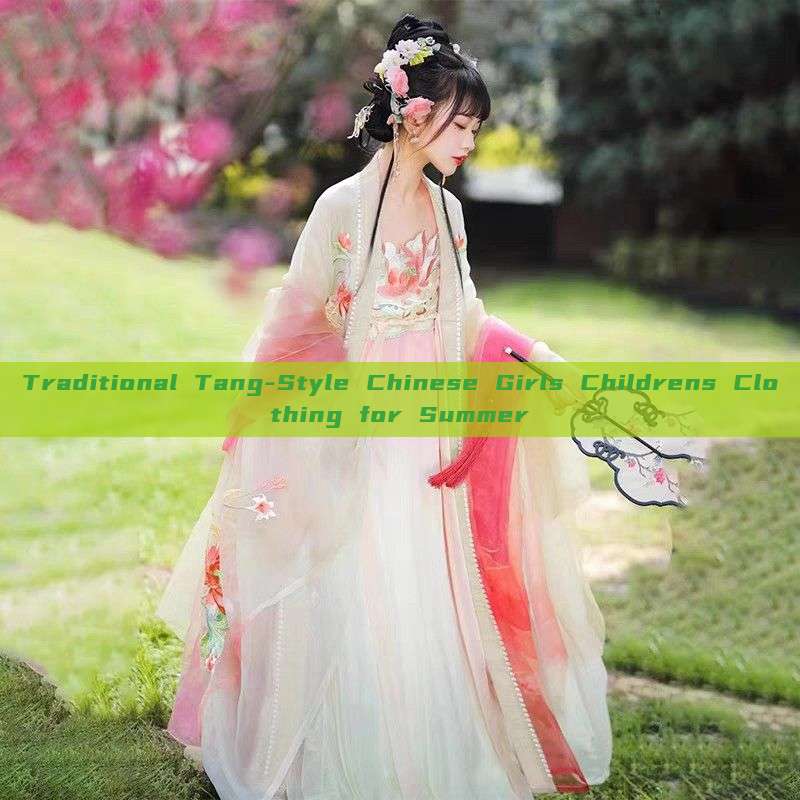 Traditional Tang-Style Chinese Girls Childrens Clothing for Summer Traditional Tang-Style Chinese Girls Childrens Clothing for Summer