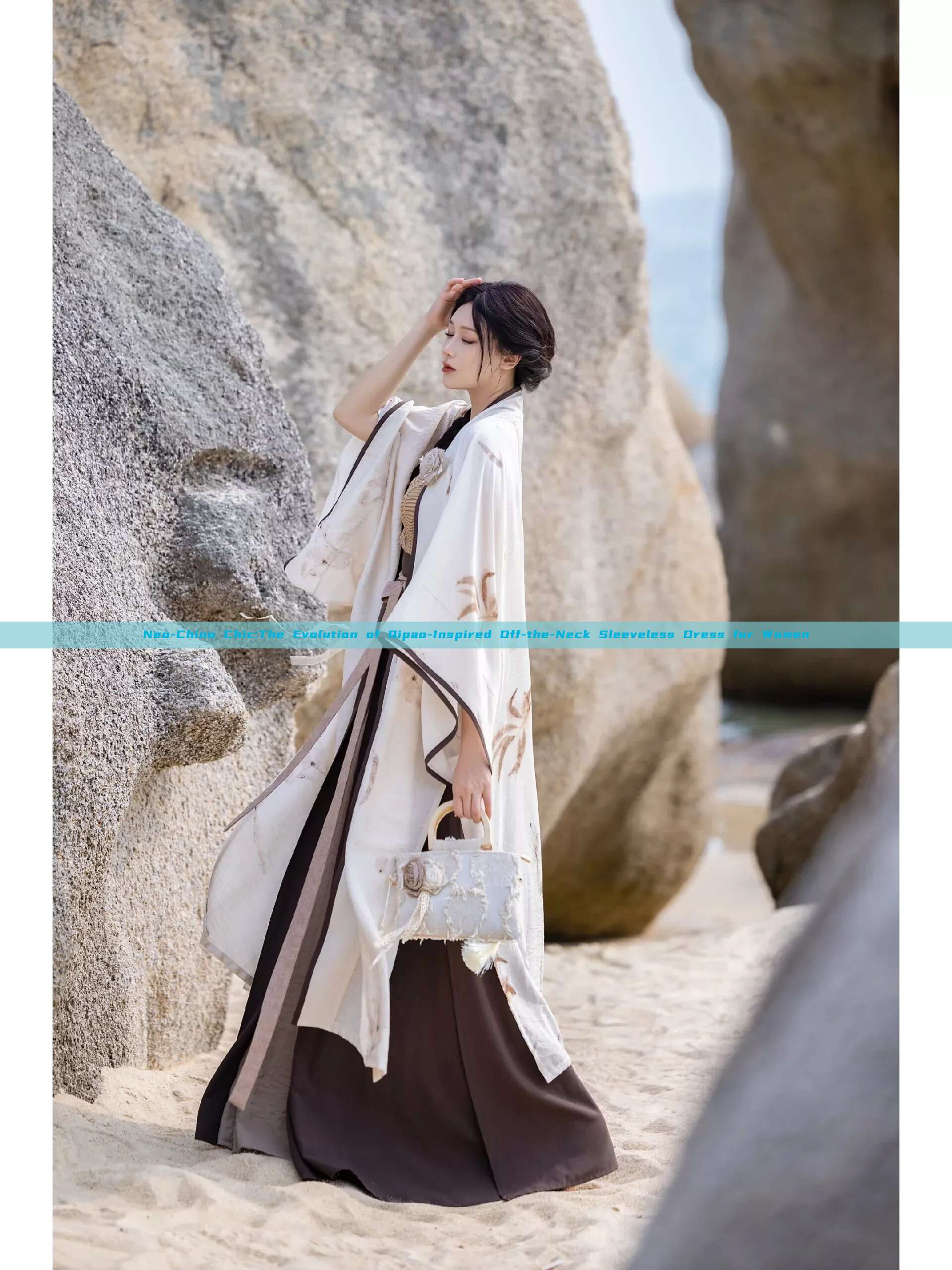 Neo-Chino Chic:The Evolution of Qipao-Inspired Off-the-Neck Sleeveless Dress for Women