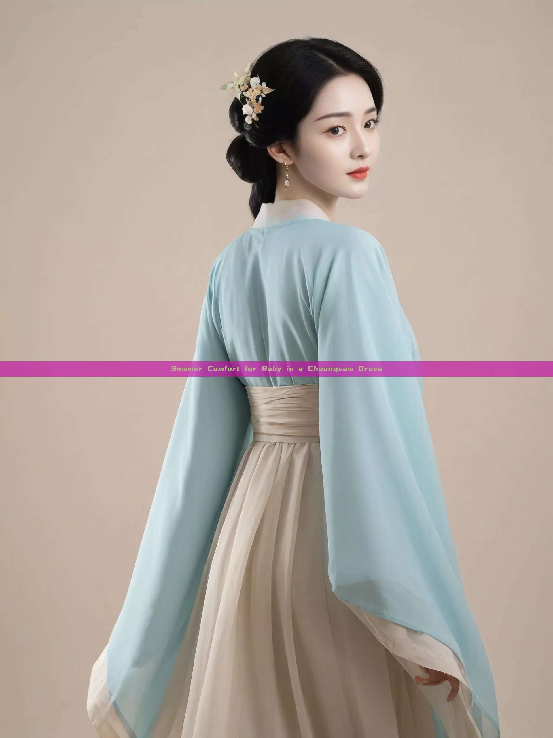 Summer Comfort for Baby in a Cheongsam Dress Summer Comfort for Baby in a Cheongsam Dress