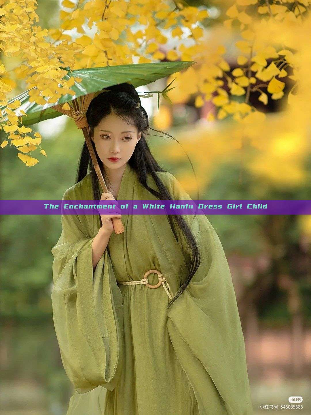 The Enchantment of a White Hanfu Dress Girl Child The Enchantment of a White Hanfu Dress Girl Child