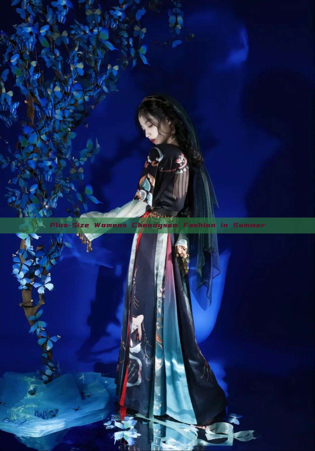 Plus-Size Womens Cheongsam Fashion in Summer Plus-Size Womens Cheongsam Fashion in Summer