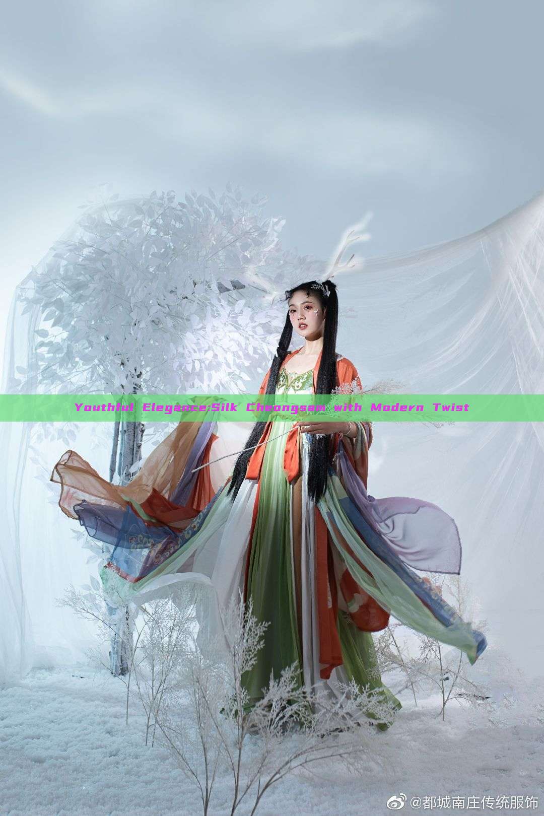 Youthful Elegance:Silk Cheongsam with Modern Twist Youthful Elegance:Silk Cheongsam with Modern Twist