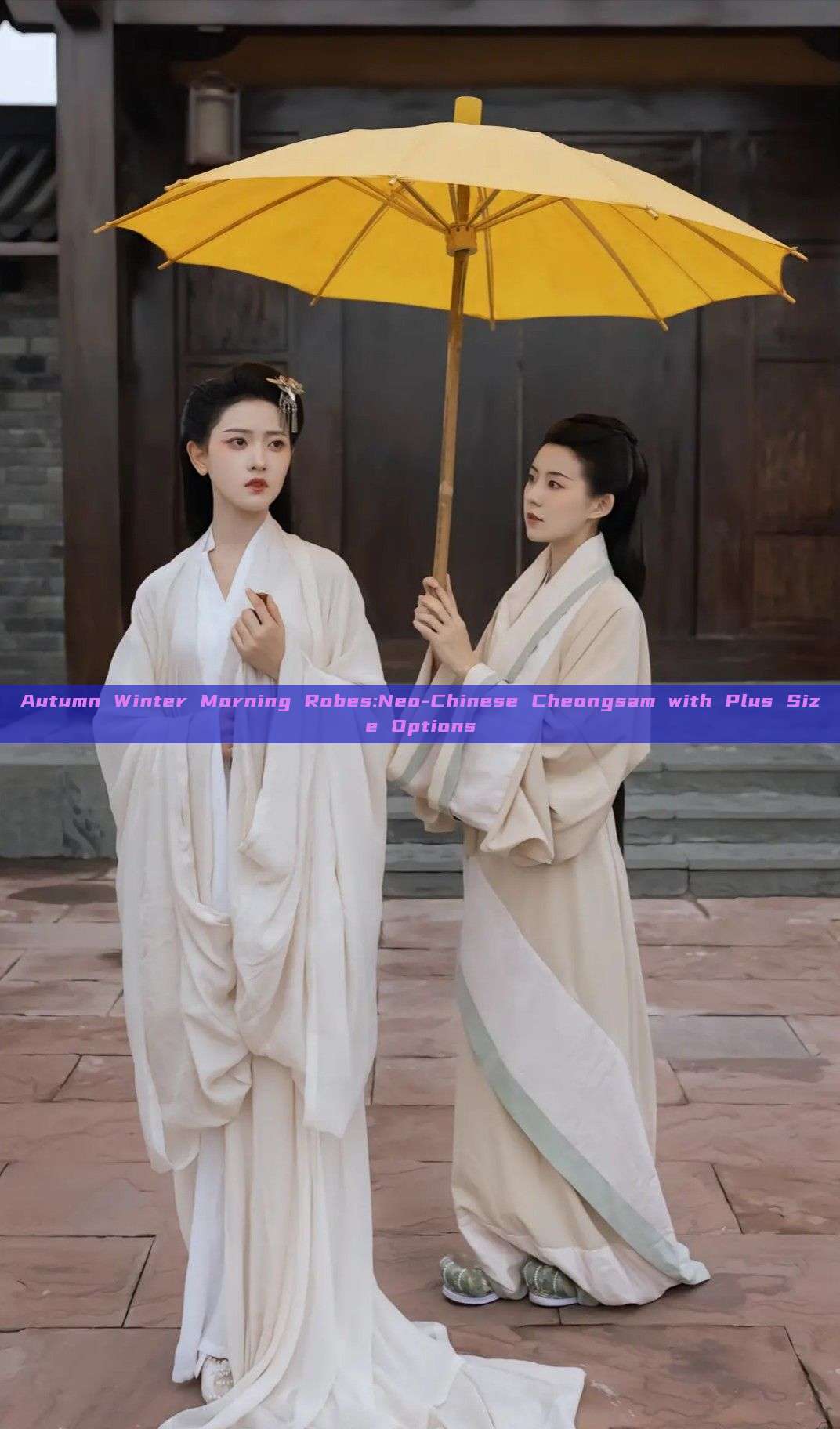 Autumn Winter Morning Robes:Neo-Chinese Cheongsam with Plus Size Options Autumn Winter Morning Robes:Neo-Chinese Cheongsam with Plus Size Options