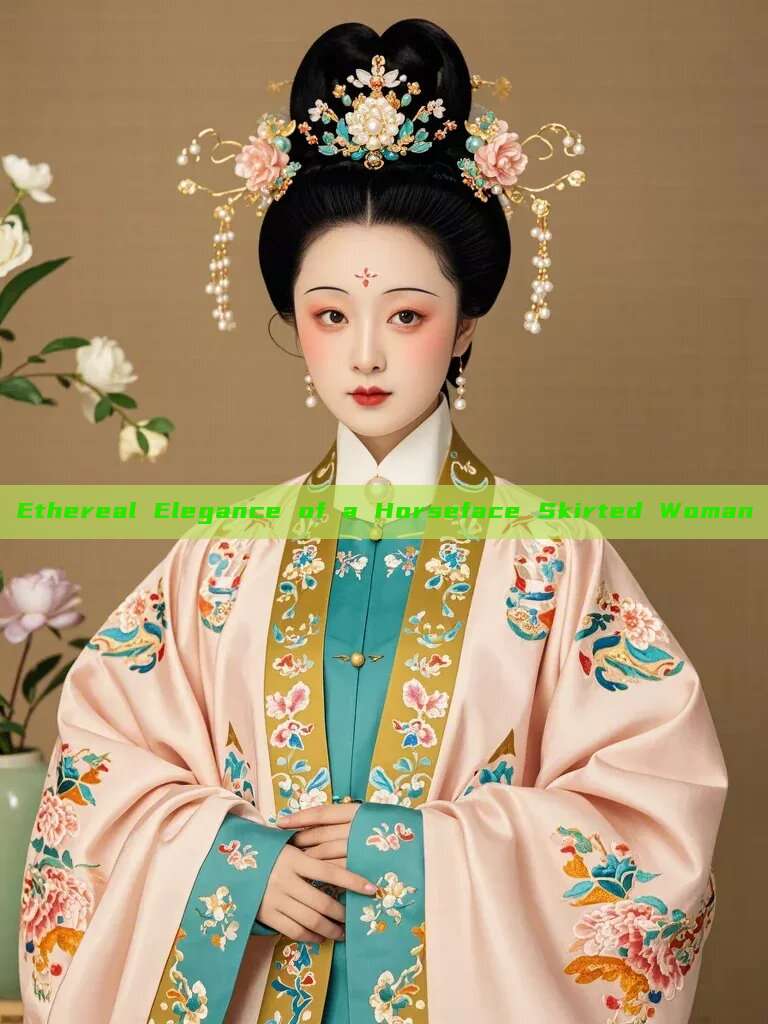 Ethereal Elegance of a Horseface Skirted Woman Ethereal Elegance of a Horseface Skirted Woman