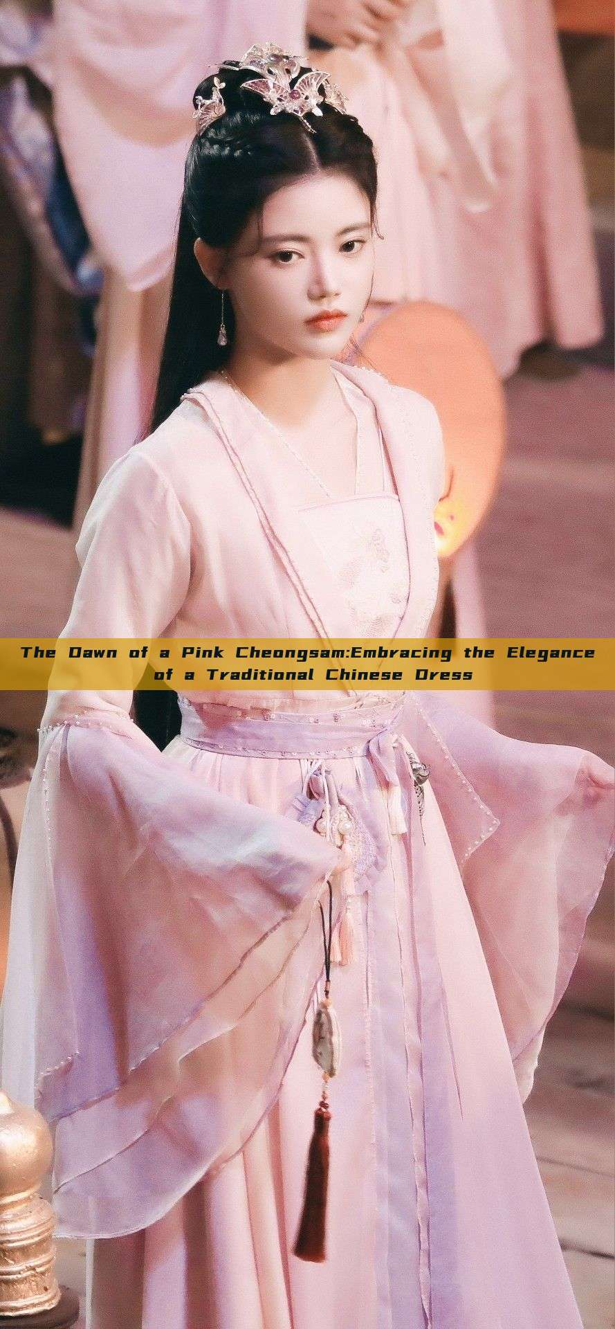 The Dawn of a Pink Cheongsam:Embracing the Elegance of a Traditional Chinese Dress