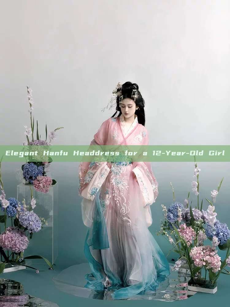 Elegant Hanfu Headdress for a 12-Year-Old Girl Elegant Hanfu Headdress for a 12-Year-Old Girl