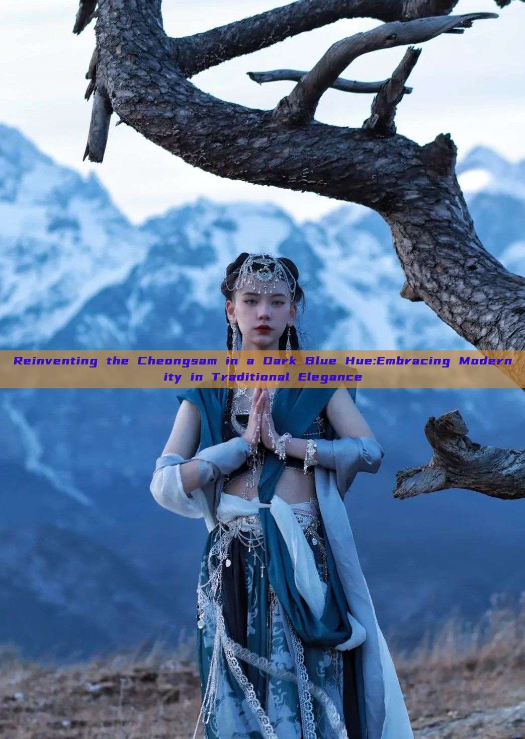 Reinventing the Cheongsam in a Dark Blue Hue:Embracing Modernity in Traditional Elegance Reinventing the Cheongsam in a Dark Blue Hue:Embracing Modernity in Traditional Elegance
