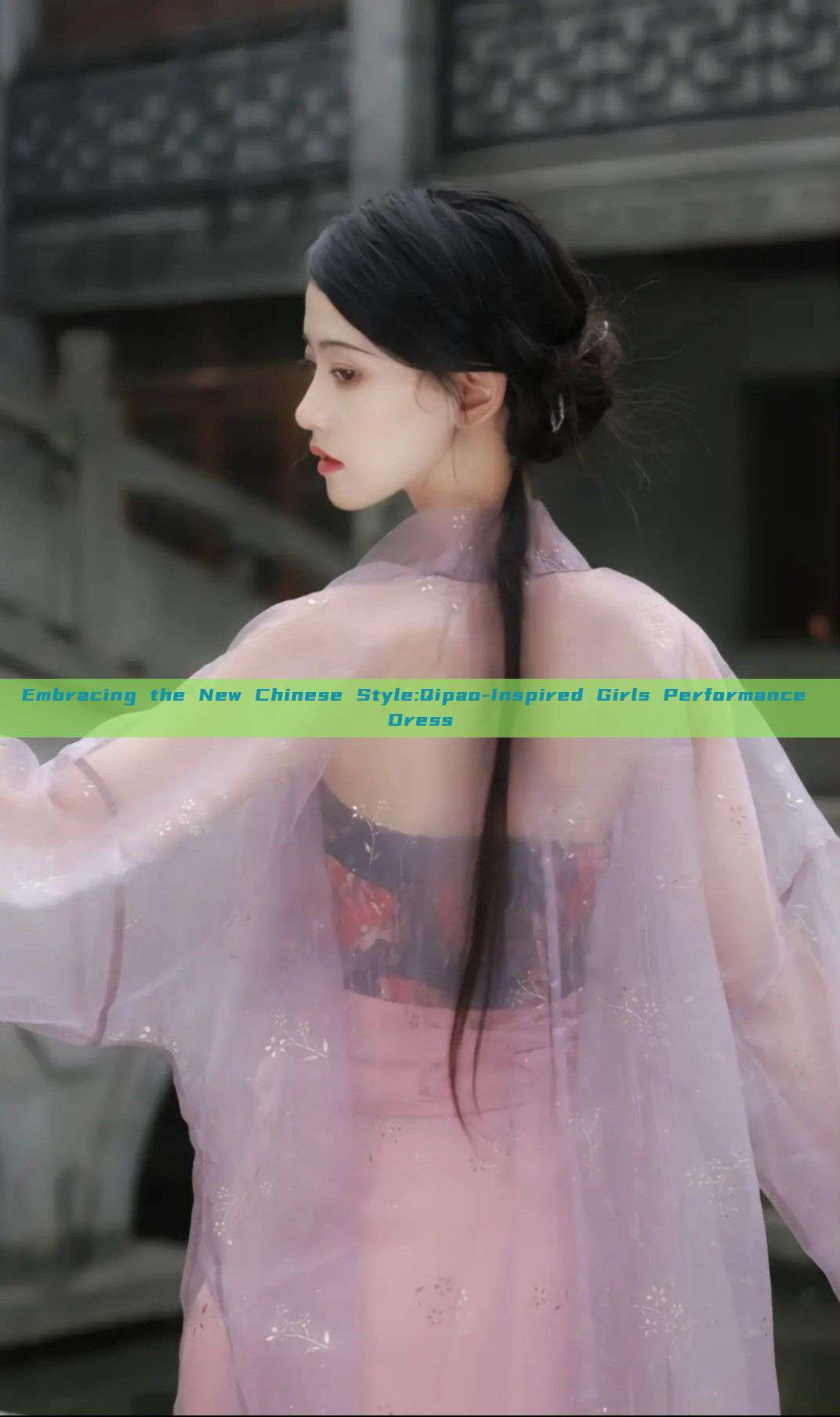 Embracing the New Chinese Style:Qipao-Inspired Girls Performance Dress Embracing the New Chinese Style:Qipao-Inspired Girls Performance Dress