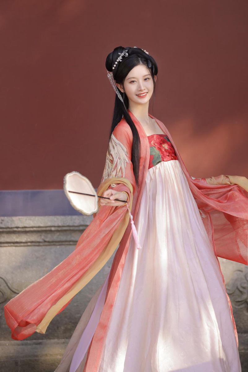 Traditional Tang-Style Chinese Womens Silk Ensemble A Blend of Elegance and Heritage