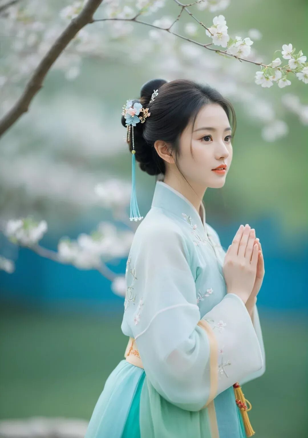 Little Girl in Traditional Chinese Hanfu Costume:A 6-Year-Olds Journey into Ancient Beauty Little Girl in Traditional Chinese Hanfu Costume:A 6-Year-Olds Journey into Ancient Beauty