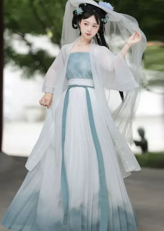The Splendor of Tang-Style Hanfu:A Close Examination of the Chest-Length RuQun in Pink The Splendor of Tang-Style Hanfu:A Close Examination of the Chest-Length RuQun in Pink