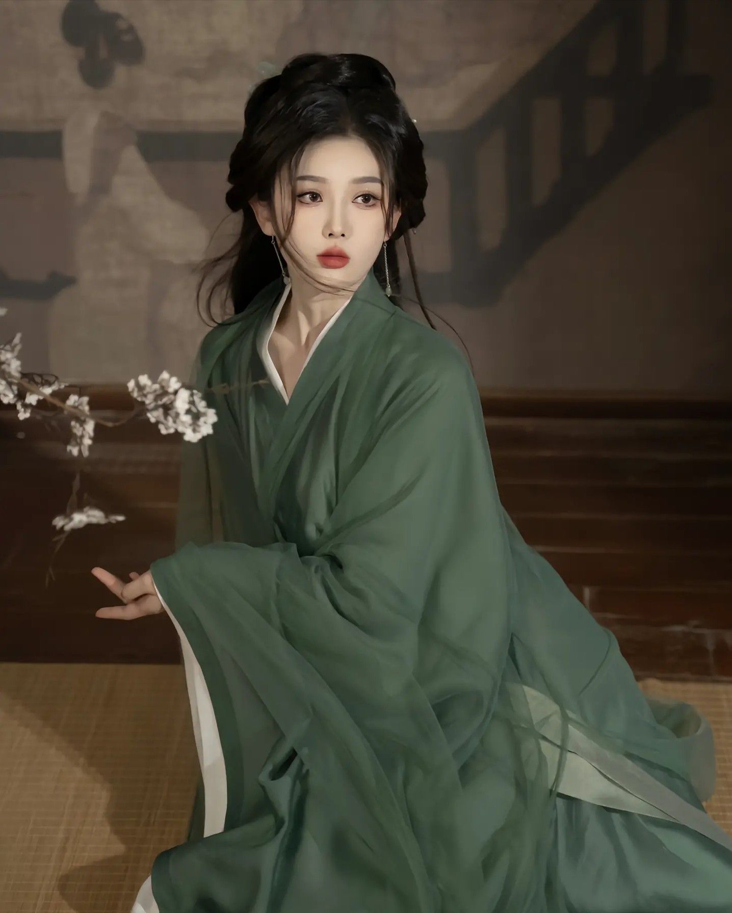 Embroidery-Adorned Cheongsam Dress:A Blend of Tradition and Elegance Embroidery-Adorned Cheongsam Dress:A Blend of Tradition and Elegance