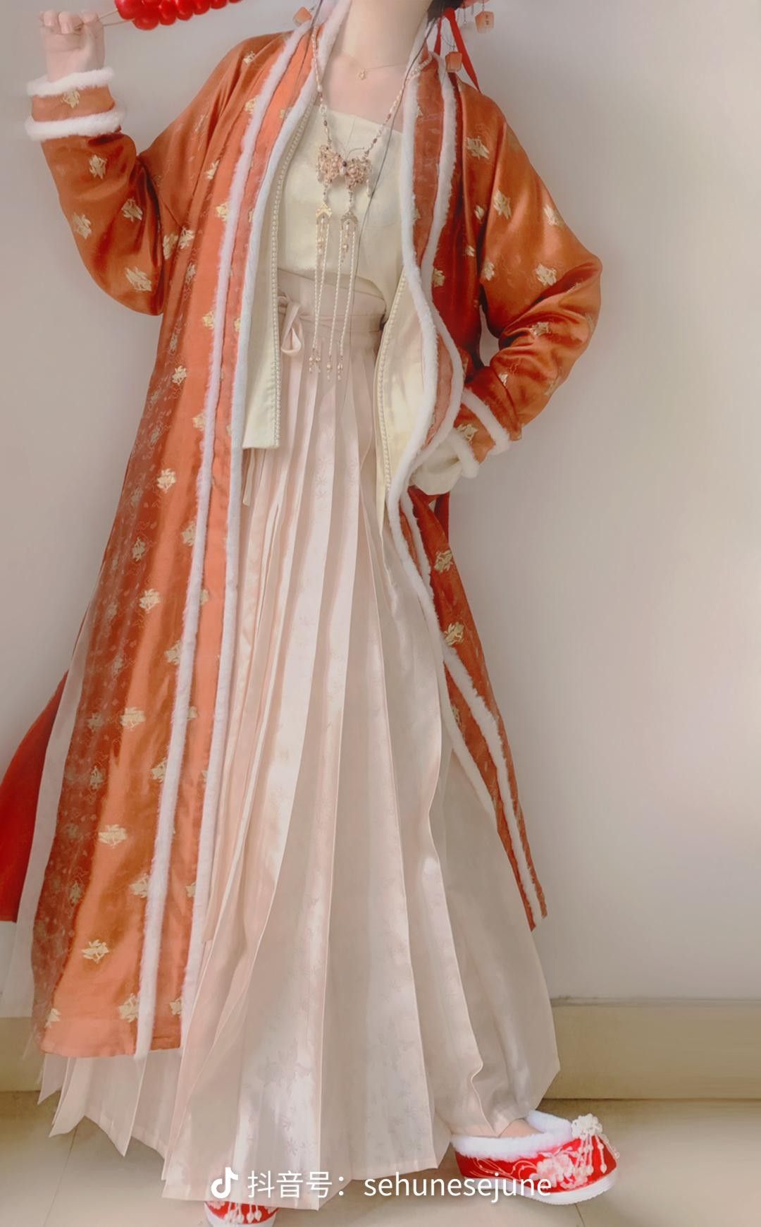 Red Hanfu Childrens Summerwear Fashion
