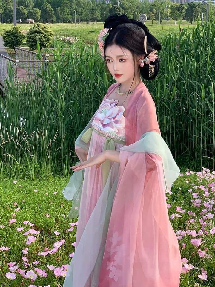 Tang-Style Bazi Hanfu in Summer:A Blend of Tradition and Comfort Tang-Style Bazi Hanfu in Summer:A Blend of Tradition and Comfort