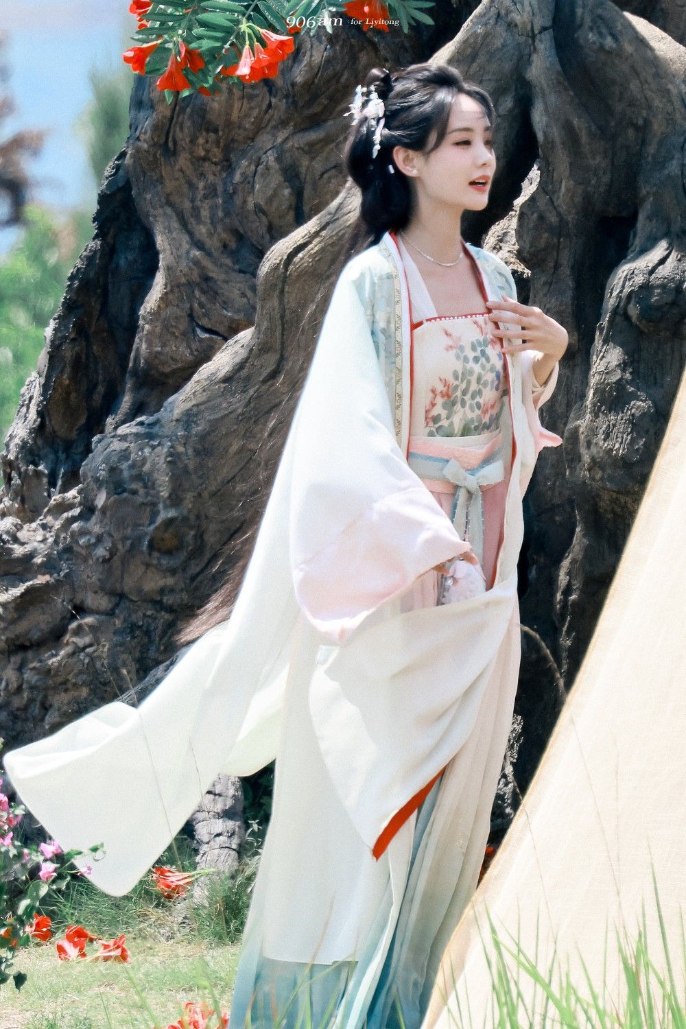 Elegant Summer Ladys Cheongsam Skirt Set with Horseface Skirt Elegant Summer Ladys Cheongsam Skirt Set with Horseface Skirt