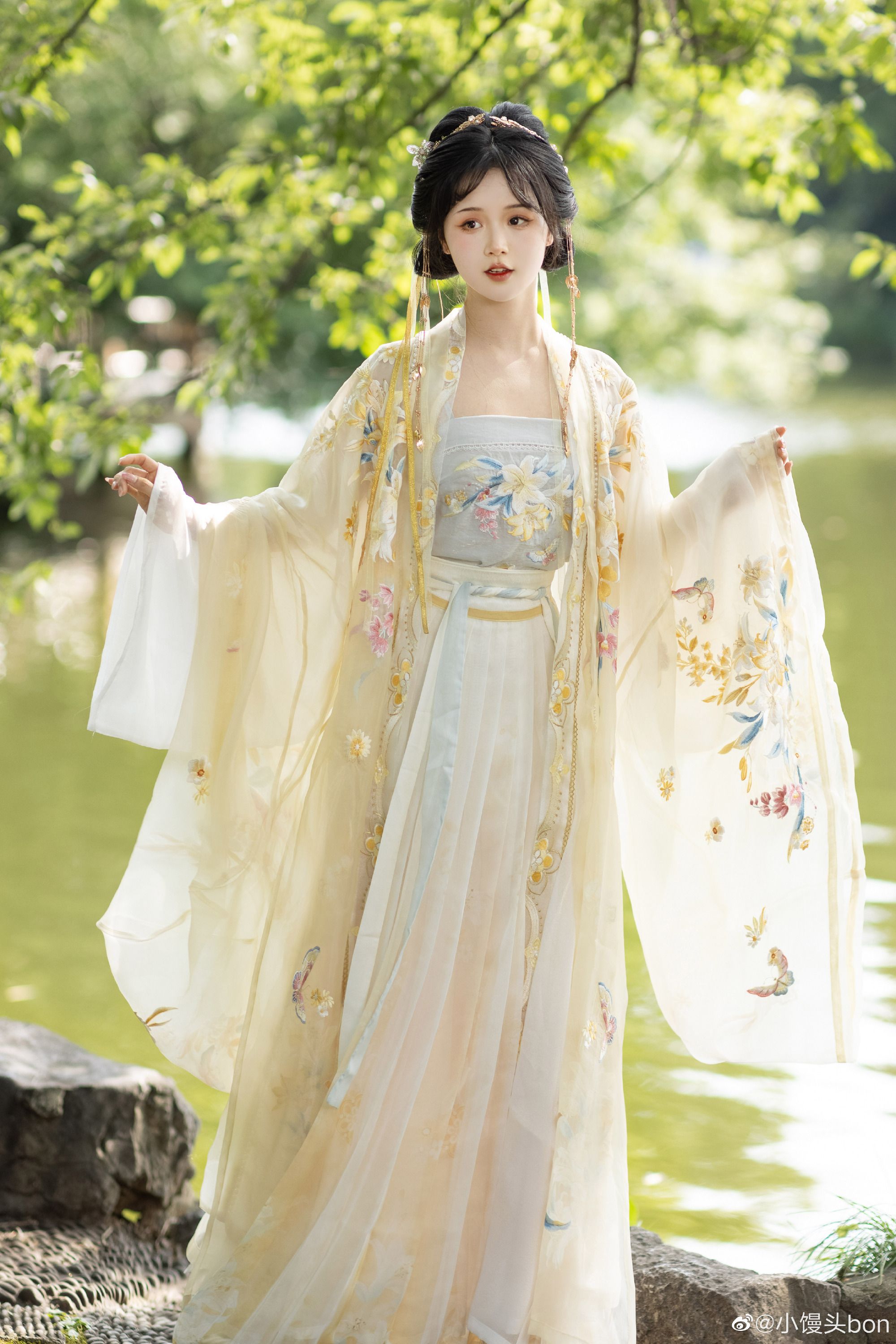 Summer Girls Hanfu Fashion:Lightweight Ice Silk Hanfu for Young Girls Summer Girls Hanfu Fashion:Lightweight Ice Silk Hanfu for Young Girls