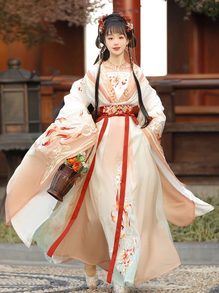 Little Girl in an Original Bok Choy-Inspired Hanfu Fashion