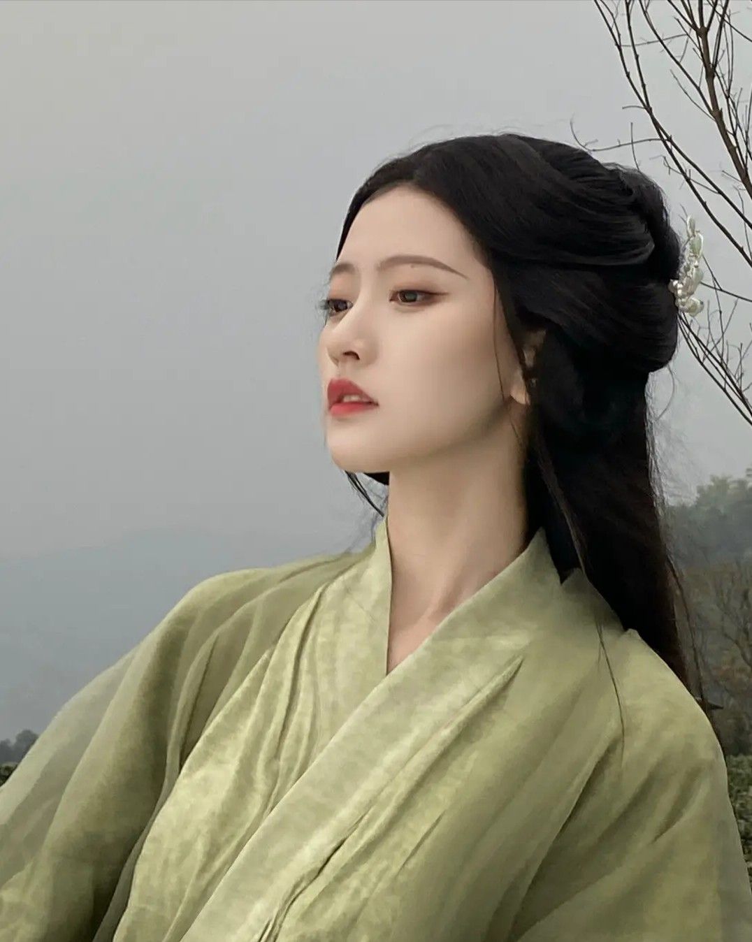 Girls New Year Celebration in Traditional Hanfu Fashion Girls New Year Celebration in Traditional Hanfu Fashion