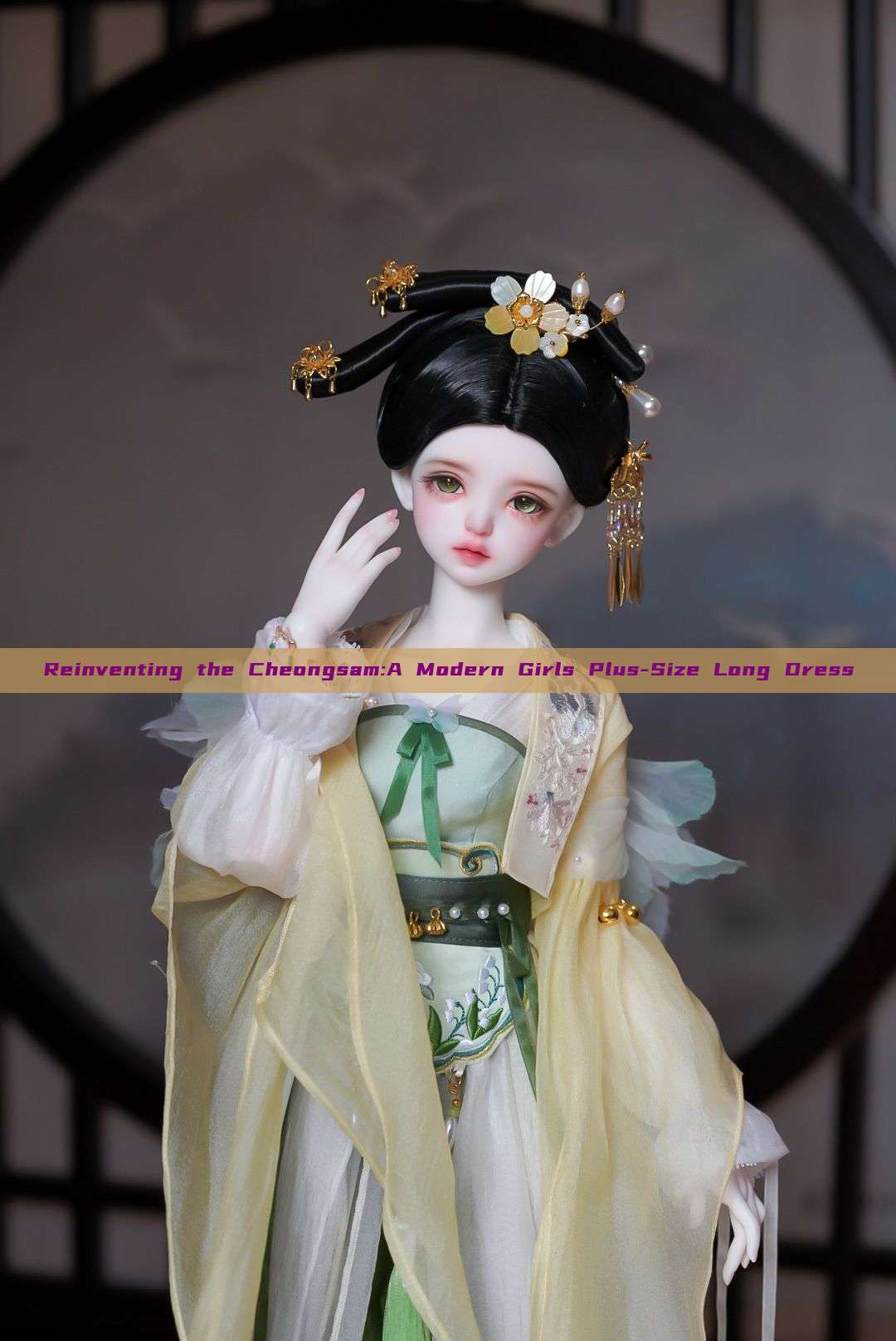 Reinventing the Cheongsam:A Modern Girls Plus-Size Long Dress Reinventing the Cheongsam:A Modern Girls Plus-Size Long Dress