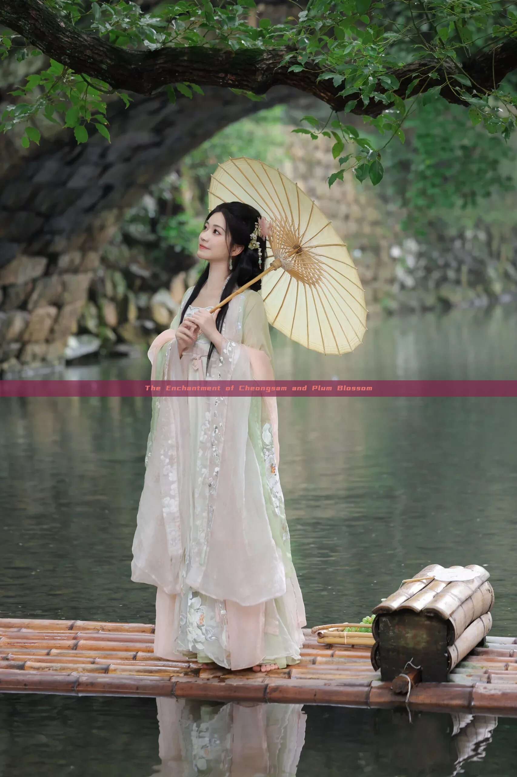 The Enchantment of Cheongsam and Plum Blossom The Enchantment of Cheongsam and Plum Blossom