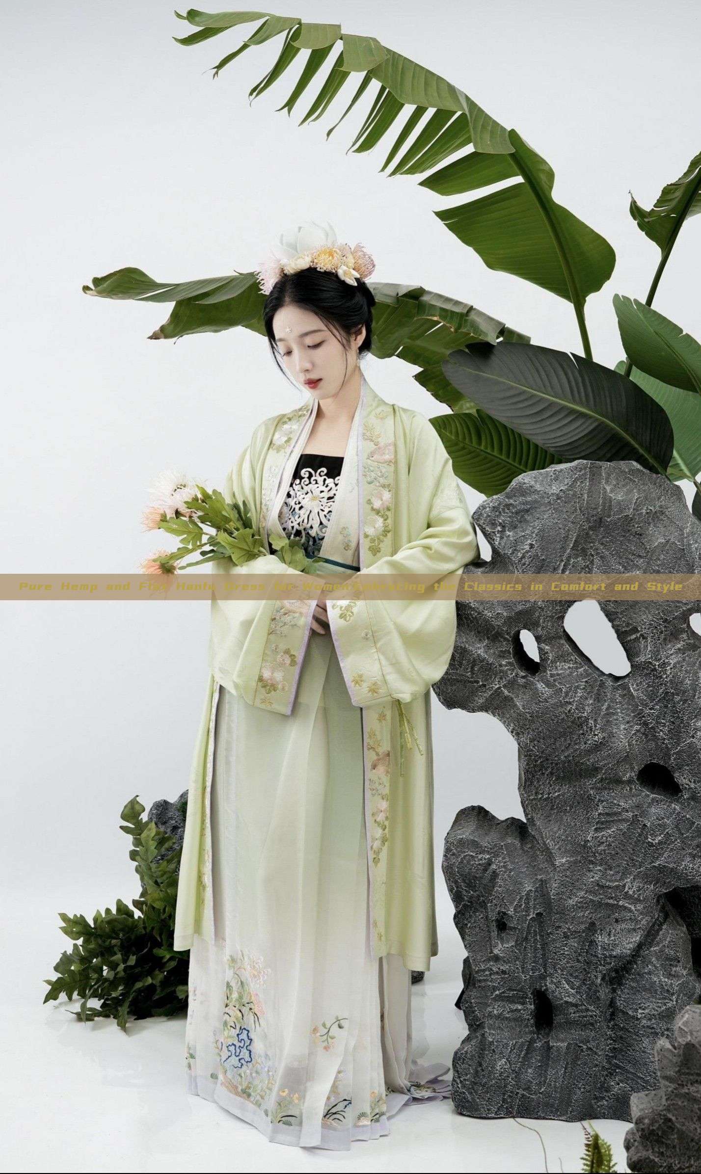 Pure Hemp and Flax Hanfu Dress for Women:Embracing the Classics in Comfort and Style Pure Hemp and Flax Hanfu Dress for Women:Embracing the Classics in Comfort and Style