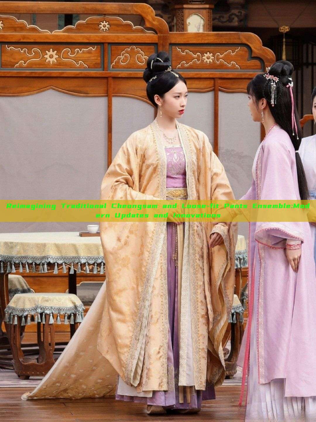 Reimagining Traditional Cheongsam and Loose-fit Pants Ensemble:Modern Updates and Innovations Reimagining Traditional Cheongsam and Loose-fit Pants Ensemble:Modern Updates and Innovations