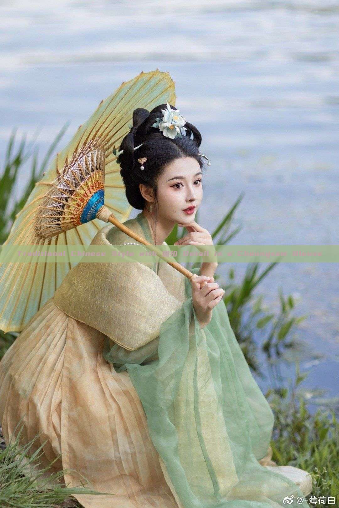 Traditional Chinese Style with 盘扣 Detail in a Cheongsam Blouse Traditional Chinese Style with 盘扣 Detail in a Cheongsam Blouse